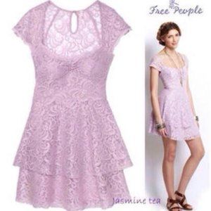 Free People Lavender Lace Dress- light purple